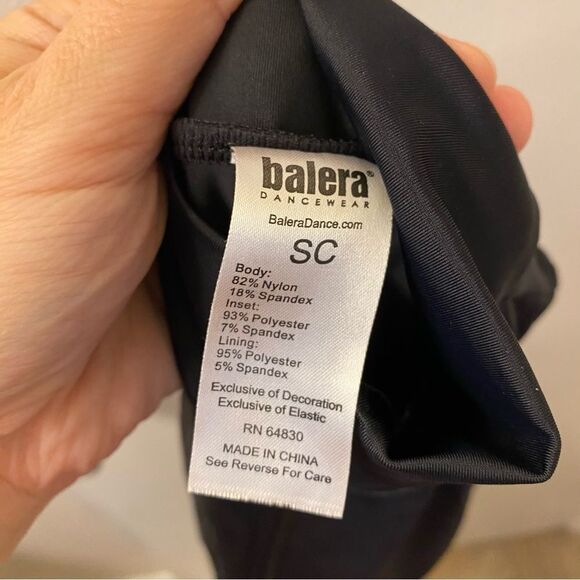 WEISSMAN Dance costume jumpsuit black Zip Front Sleeveless Unitard MT12535 SC - Picture 10 of 12